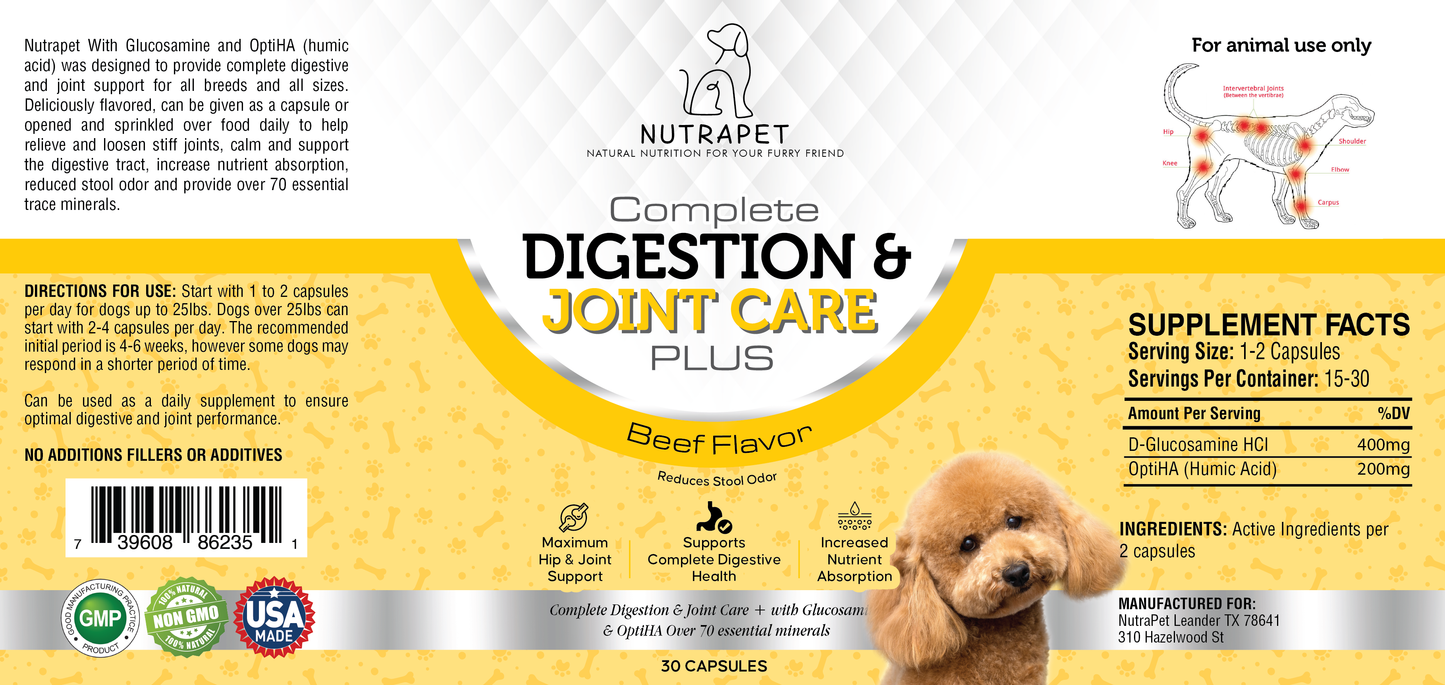 Complete Digestion & Joint Care Plus-Beef Flavor